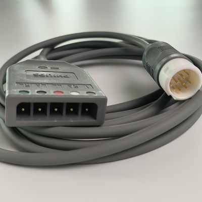PHILIP แอริจินัล เอฟฟิเซีย 3/5 ECG ทรังเคเบิล, AAMI/IEC. REF 989803160641