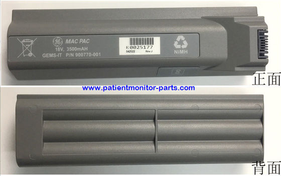 GE MAC3500 MAC5000 MAC5500 แบตเตอรี่เครื่องตรวจหัวใจไฟฟ้า PN 900770-001 18V,3500mAh