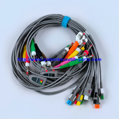 EDAN ECG CABLE 18-Lead 4MM Banana IEC Reusable REF EL16DIB181 IPN 01 การใช้งานใหม่57.471394