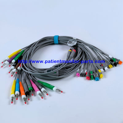 EDAN ECG CABLE 18-Lead 4MM Banana IEC Reusable REF EL16DIB181 IPN 01 การใช้งานใหม่57.471394