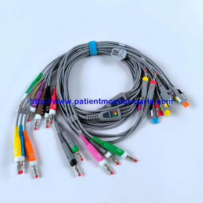EDAN ECG CABLE 18-Lead 4MM Banana IEC Reusable REF EL16DIB181 IPN 01 การใช้งานใหม่57.471394
