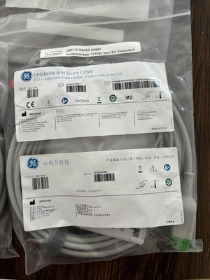 สายนำสัญญาณและสายหลัก GE REF: 5831398 สาย ECG 3 เส้น แบบติดถาวร ที่จับ AHA 4.7M 15FT