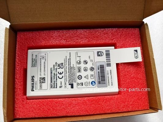 PHLIPS DFM100 แบตเตอรี่หลอดลิตยอนแบบชาร์จใหม่ REF 989803190371 แบตเตอรี่เครื่องป้องกันอาการเต้น