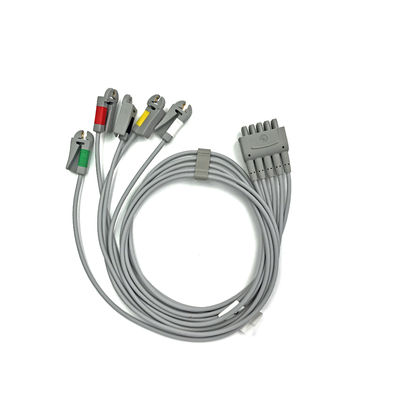 GE Ref:412681-003 Multi-Link ECG Leadwire Group Set,5 -Lead,Grabber,IEC 74 CM / 29 IN การใช้งานของสายไฟไฟฟ้า