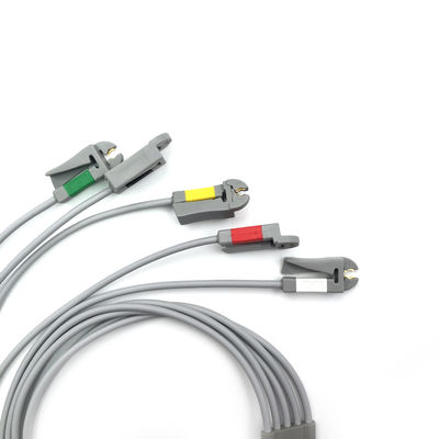 GE Ref:412681-003 Multi-Link ECG Leadwire Group Set,5 -Lead,Grabber,IEC 74 CM / 29 IN การใช้งานของสายไฟไฟฟ้า