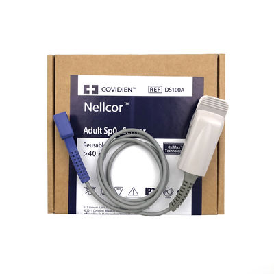 NELLOR REF DS100A ผู้ใหญ่ SpO2 เซ็นเซอร์ สามารถใช้ได้อีกรอบมากกว่า 40 กิโลกรัม เทคโนโลยี OxiMax