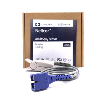 NELLOR REF DS100A ผู้ใหญ่ SpO2 เซ็นเซอร์ สามารถใช้ได้อีกรอบมากกว่า 40 กิโลกรัม เทคโนโลยี OxiMax