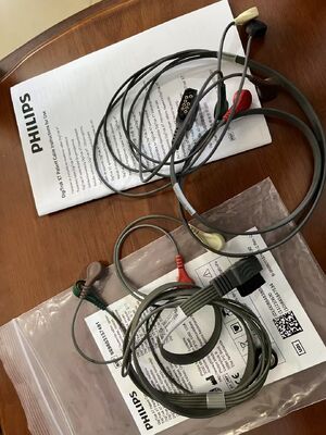 สายเคเบิล ECG แบบ Holter ของ PHILIP REF:989803157491 PN:350-0283-03