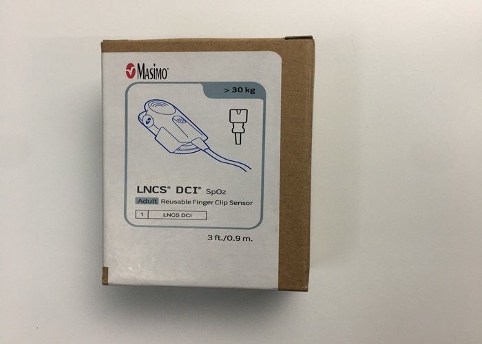 SpO2 Masimo เครื่องตรวจจับคลิปนิ้วมือที่ใช้ได้หลายครั้ง 0.9M 3FT 9 PINS REF 1863