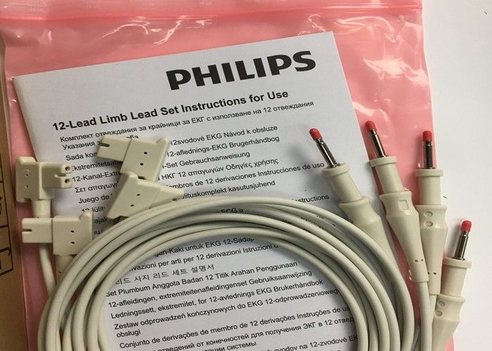 1M 12 Lead ECG Limb Leads 989803151711 สําหรับ PHLIP TC30 TC50 TC70 ติดตามผู้ป่วย