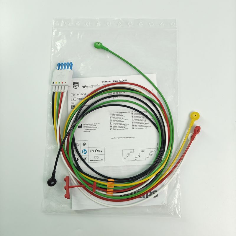 อุปกรณ์เสริมติดตามผู้ป่วย CBL 5 Leadset Snap IEC ICU REF M1645A 989803145001