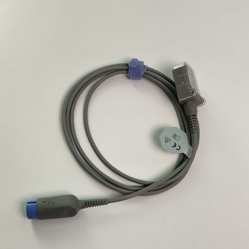 REF SHEC3 สายขยายออกซิเจนเลือด 2M สีฟ้าหัวกลม Single Slot 7 Pin L 2.0 เมตร