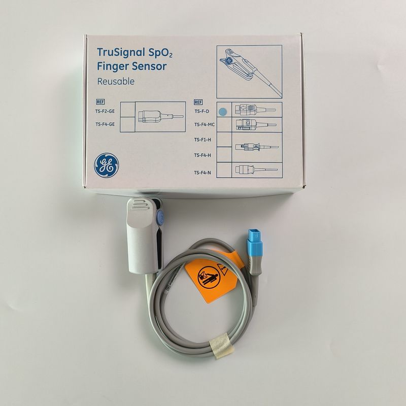 GE Original Datex-Ohmeda TruSignal SpO2 เซ็นเซอร์นิ้วมือ REF สามารถใช้ได้ใหม่: TS-F-D