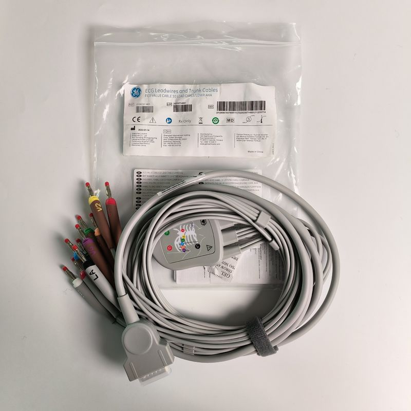 เครื่องตรวจกระเพาะหัวใจ (Electrocardiogram Machine) ผสมรวม 12 สายเชือก 15 ปิน หัวกล้วย 4.0 คู่มือหน้าอก 3.2M