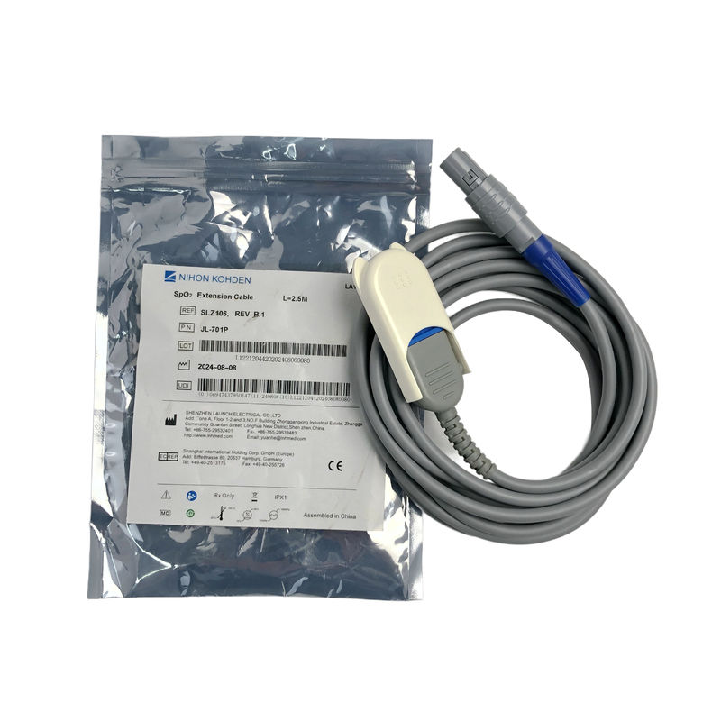 NIHON KOHDEN REF:SLZ106,REV B.1 PN:JL-701P SpO2 สายขยาย L=2.5M