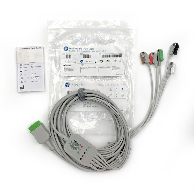 5831400 สายนําและสายกระเป๋า ECG 5 สายนําไม่แยก4.7M/15 FT